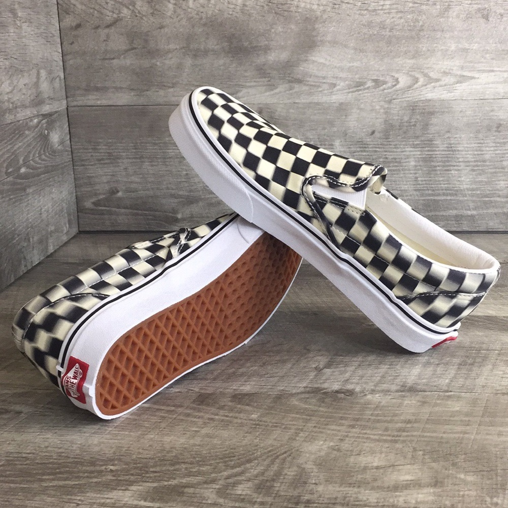 VANS Classic Slip-On (Blur Check) Black/Classic - Picture 6 of 8